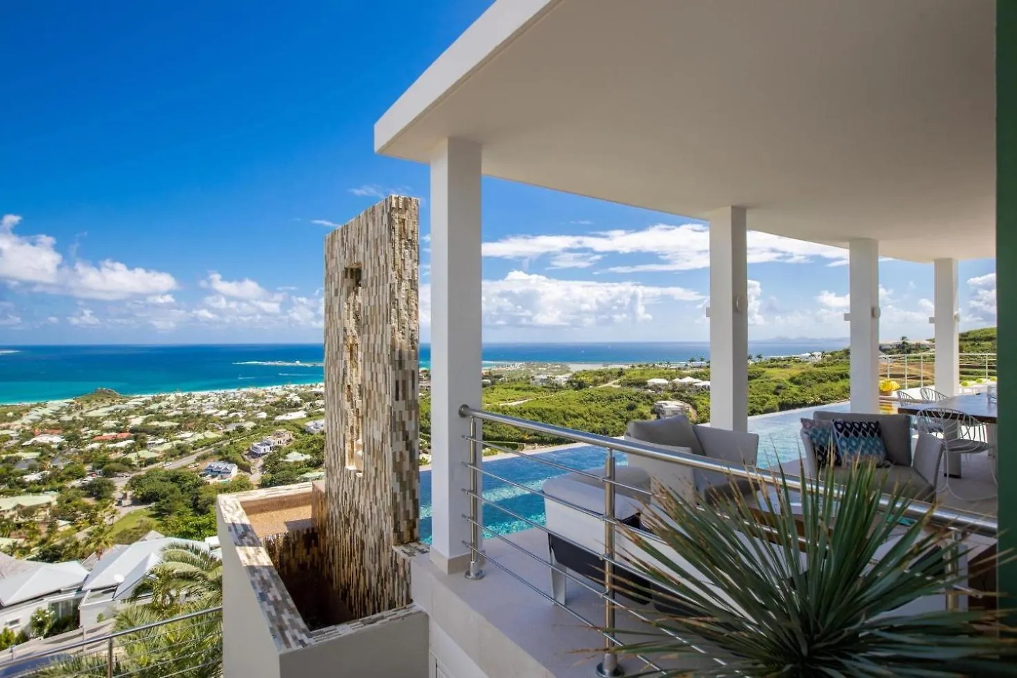 Villa In St Martin Unbelievable Views Over Orient Bay And St Barths